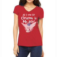 All I Want For Christmas Is 56 Women's V-neck T-shirt | Artistshot