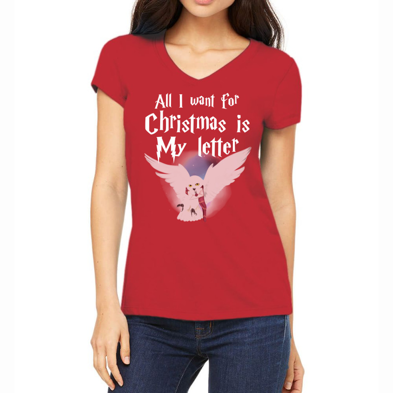 All I Want For Christmas Is 56 Women's V-Neck T-Shirt by clemontaingm | Artistshot