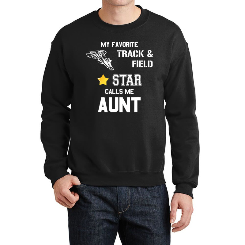 Proud Track & Field Aunt T Shirt Crewneck Sweatshirt by bettincam | Artistshot