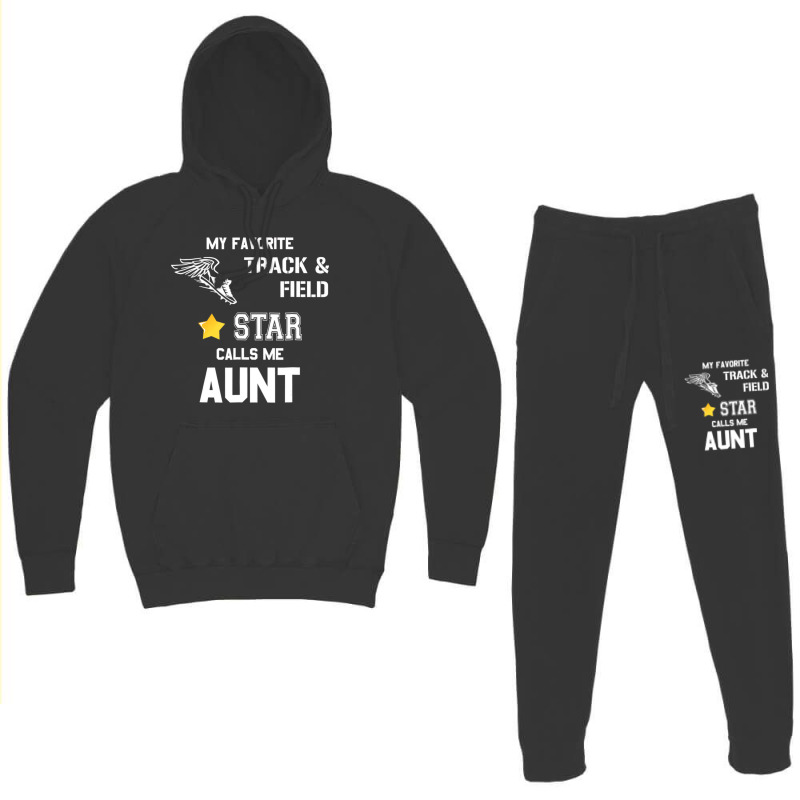 Proud Track & Field Aunt T Shirt Hoodie & Jogger set by bettincam | Artistshot