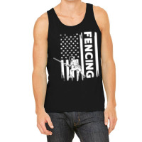 Fencing Us Flag Graphic Concept Tank Top | Artistshot