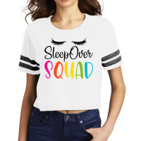 Sleepover Squad Slumber Party Cute Pajama Party Sl Scorecard Crop Tee | Artistshot