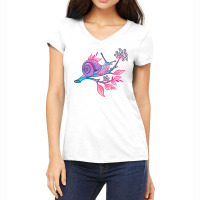 Snail Women's V-neck T-shirt | Artistshot