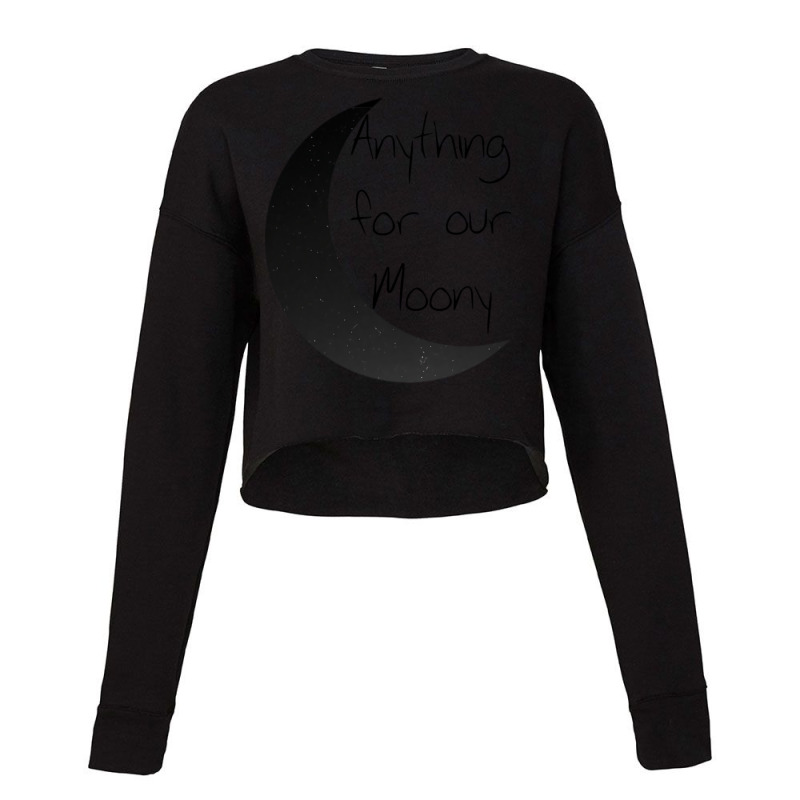 Anything For Our Moony All The Young Dudes Quote Cropped Sweater by clemontaingm | Artistshot