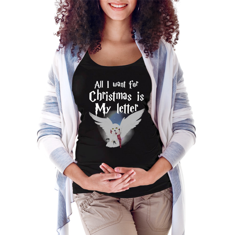 All I Want For Christmas Is 50 Maternity Scoop Neck T-shirt by laphammerlox | Artistshot