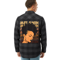 Black Strong Girl Afro Love Melanin African Americ Flannel Shirt | Artistshot