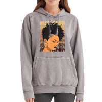 Black Strong Girl Afro Love Melanin African Americ Vintage Hoodie | Artistshot