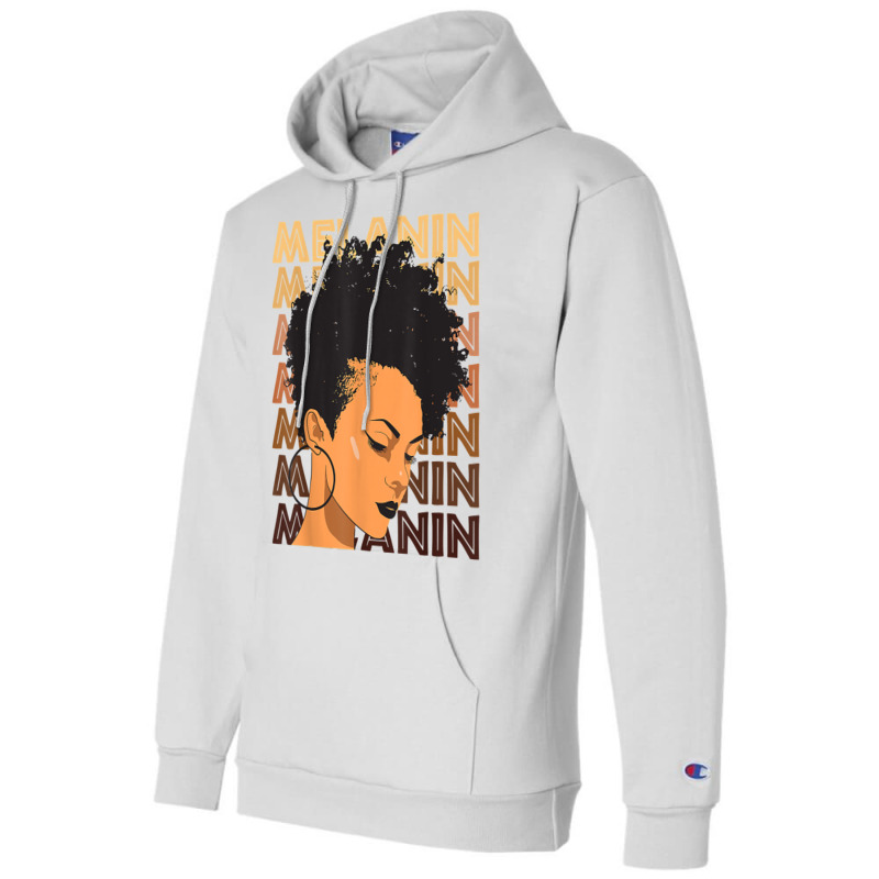 Black Strong Girl Afro Love Melanin African Americ Champion Hoodie | Artistshot