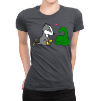 Badger And Snake Pair 1 Ladies Fitted T-shirt | Artistshot