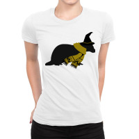 Badger Silhouette Ladies Fitted T-shirt | Artistshot