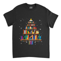 Christmas Library Tree Cute Book Lover Librarian X Classic T-shirt | Artistshot