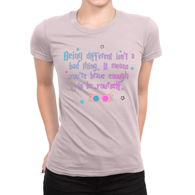 Being Different Is No Bad Thing  41 Ladies Fitted T-Shirt by brodyjeunep | Artistshot