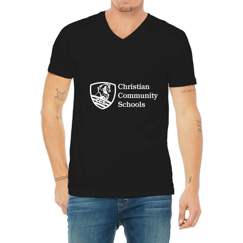 White House Christian Academy, White House V-neck Tee | Artistshot