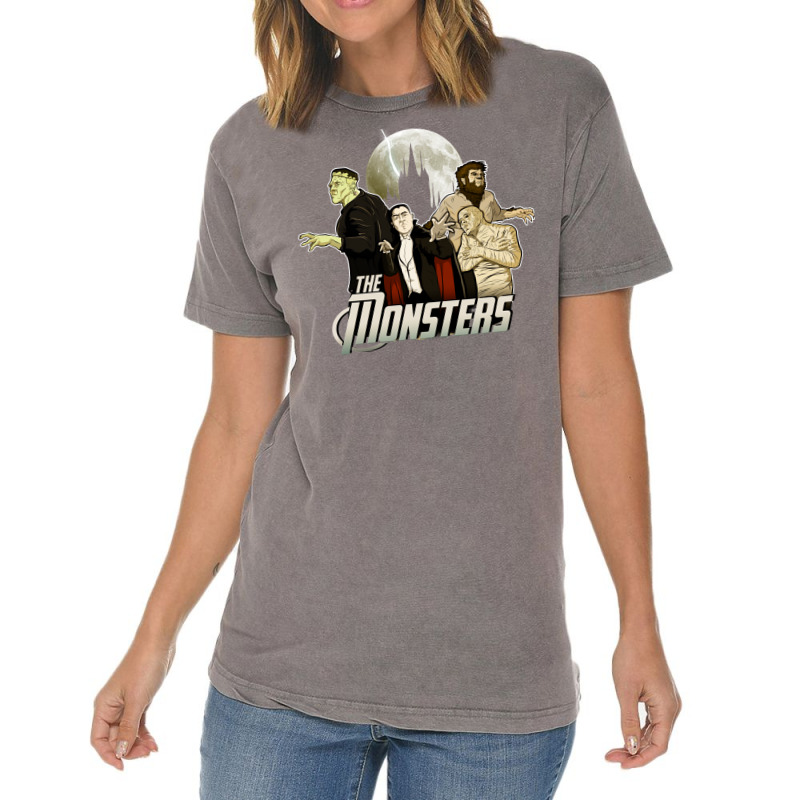 Monsters Assemble Vintage T-Shirt by rouassbielln | Artistshot