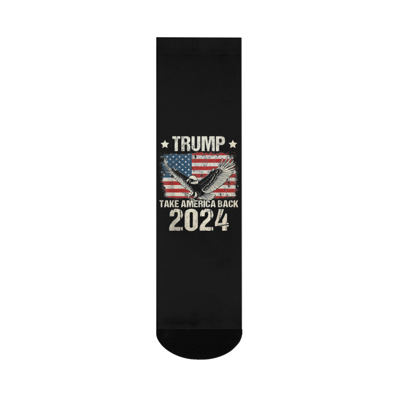 Trump 2024 Flag Take America Back Men Women Trump Crew Socks | Artistshot