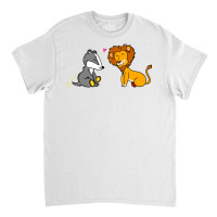 Badger And Lion Pair Classic T-shirt | Artistshot