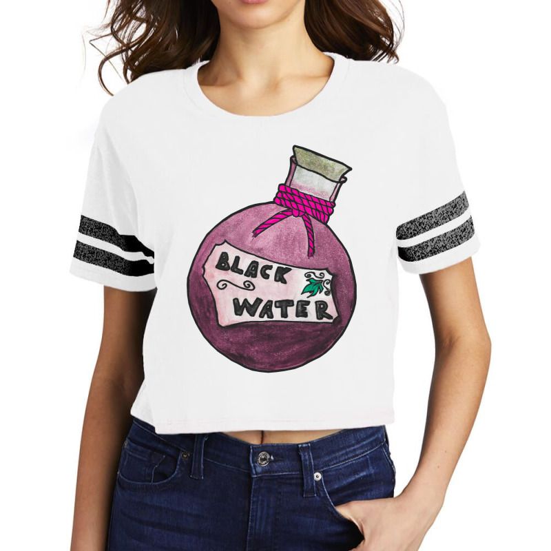 Black Water Potion Bottle Scorecard Crop Tee by clemontaingm | Artistshot