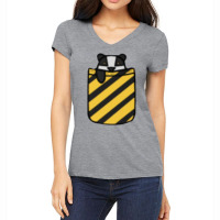 Badger In Pocket 8 Women's V-neck T-shirt | Artistshot