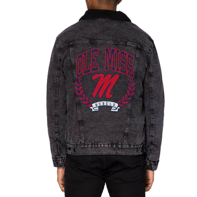 Mississippi Ole Miss Rebels Victory Vintage Second Unisex Sherpa-lined Denim Jacket | Artistshot