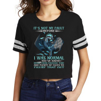 Dragon Its Not My Fault You Thought I Was Normal 3 Scorecard Crop Tee | Artistshot