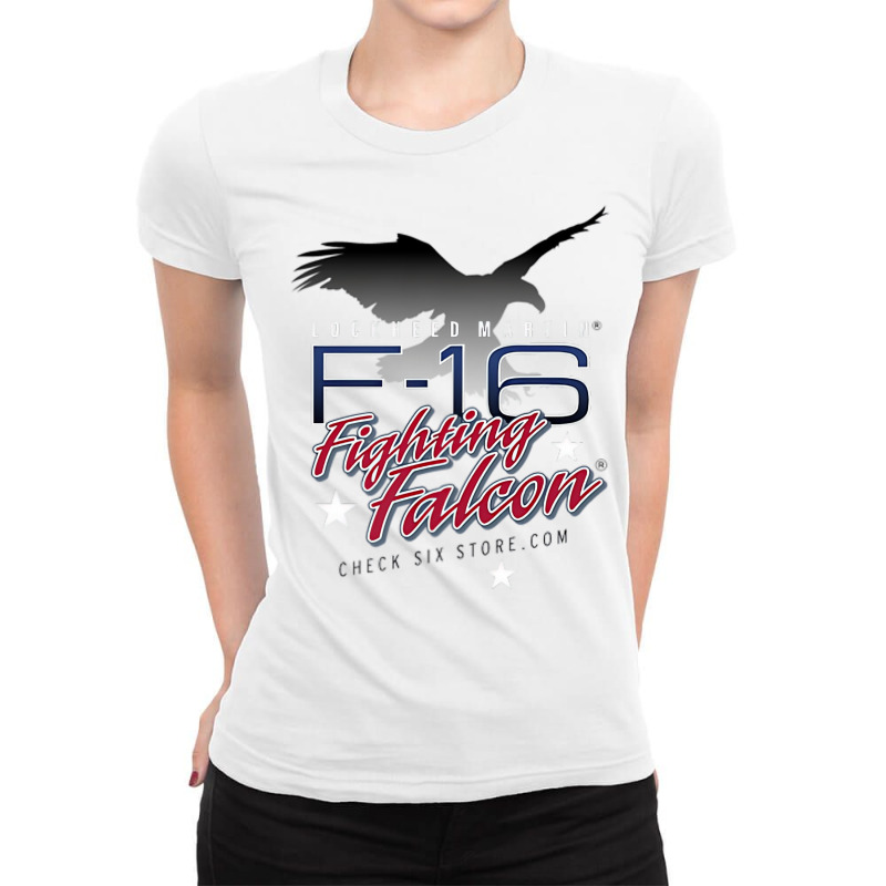 F 16 Fighting Falcon Viper Defending Liberty T Shi Ladies Fitted T-Shirt by bonne | Artistshot