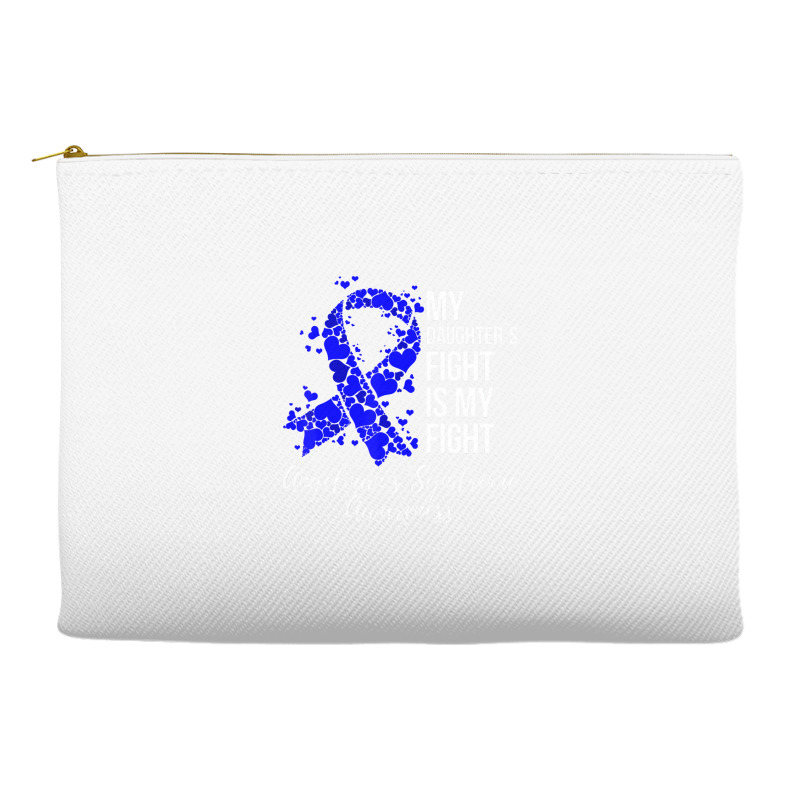 My Daughterâ€™s Fight Is My Fight Angelman Sy Accessory Pouches | Artistshot