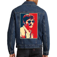 Special Present Illustration Pop Art Pedro Vintage Men Denim Jacket | Artistshot