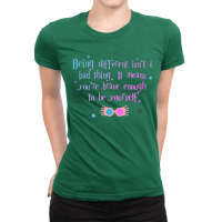 Being Different Is No Bad Thing  36 Ladies Fitted T-shirt | Artistshot