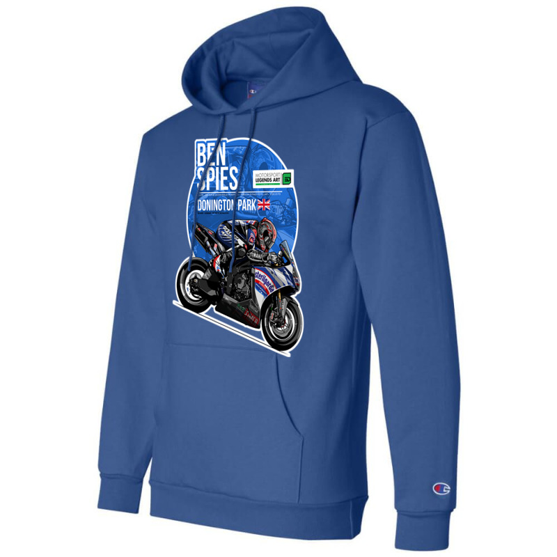 Motorcycle Ben Spies   2009 Donington Park Champion Hoodie by rouassbielln | Artistshot