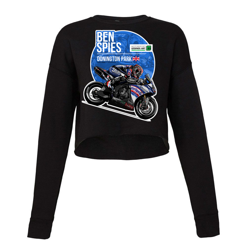 Motorcycle Ben Spies   2009 Donington Park Cropped Sweater by rouassbielln | Artistshot