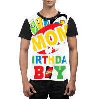 Mom Of The Birthday Boy Shirt Uno Mommy Mama 1st B Graphic T-shirt | Artistshot