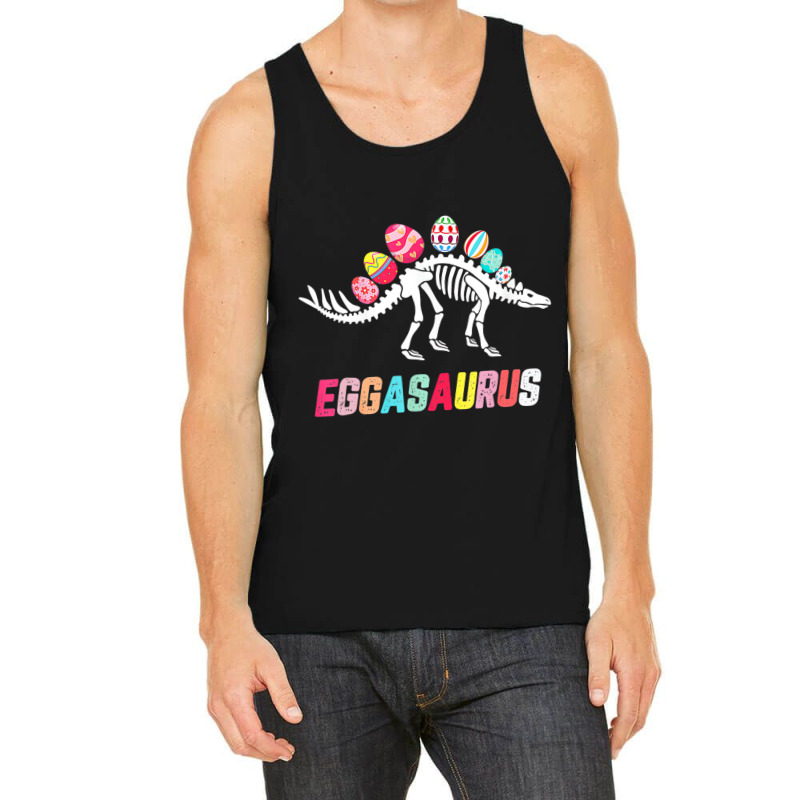 Funny Eggasaurus Stegosaurus Egg Dinosaur Happy Ea Tank Top | Artistshot