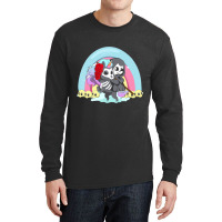 Kawaii Pastel Goth Unicorn And Grim Reaper Creepy Long Sleeve Shirts | Artistshot