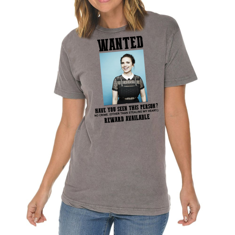 My Favorite People Wanted Hayley Atwell Funny Grap Vintage T-Shirt by rouassbielln | Artistshot