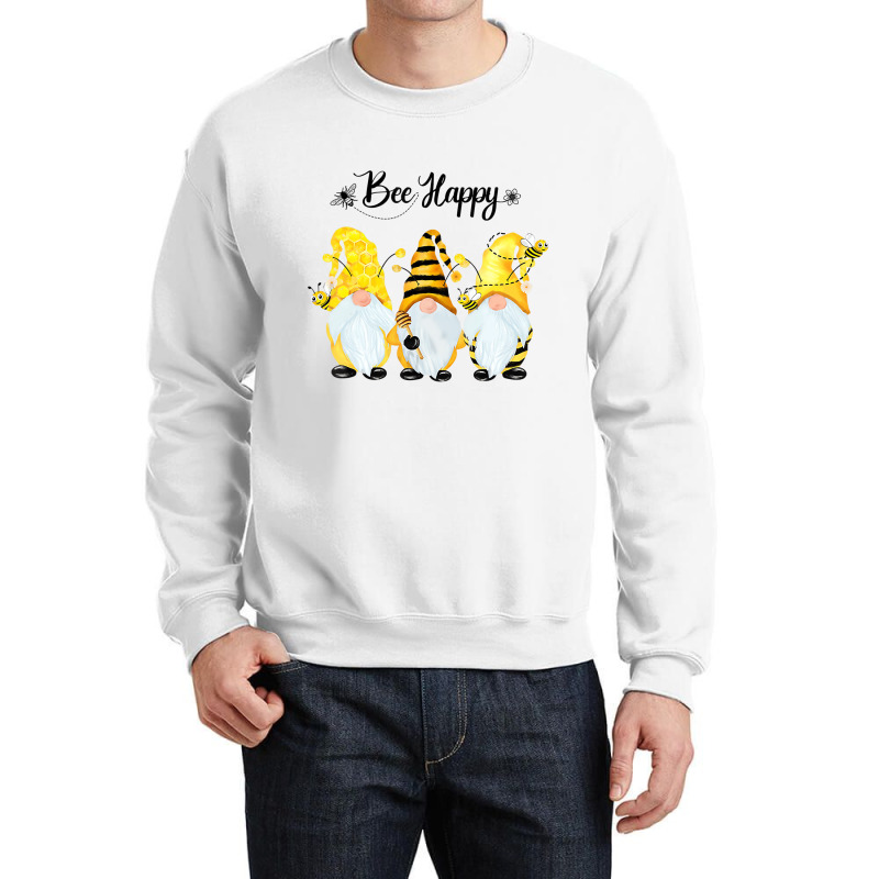 Bee Happy Bee Gnome Spring T Shirt Crewneck Sweatshirt | Artistshot