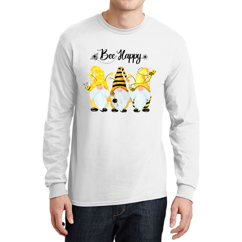 Bee Happy Bee Gnome Spring T Shirt Long Sleeve Shirts | Artistshot