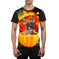 Boston Terrier Witch Pumpkin Halloween Dog Lover F Graphic T-shirt | Artistshot