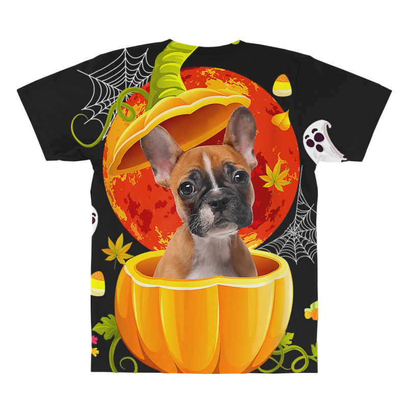 Boston Terrier Witch Pumpkin Halloween Dog Lover F All Over Men's T-shirt | Artistshot