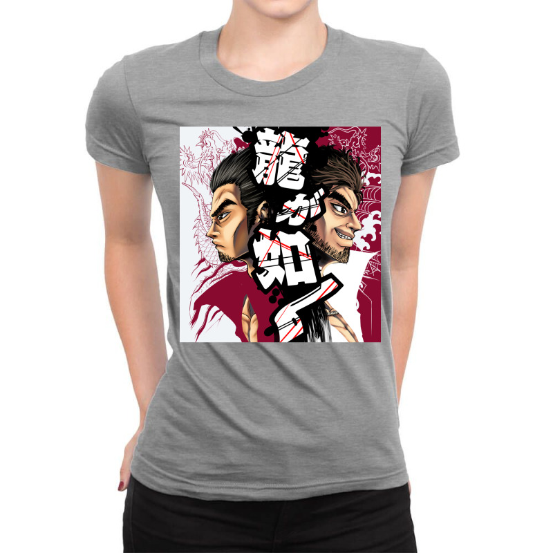 Yakuza Japan Dragon Ladies Fitted T-Shirt by isakusocanat | Artistshot