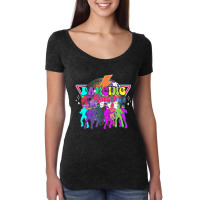 Disco Queen Dance Mom Dancing A Queen Vintage 70s Women's Triblend Scoop T-shirt | Artistshot