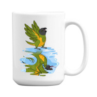 Parrot & Dragon Reflection I Senegal Parrot T Shir 15 Oz Coffee Mug | Artistshot