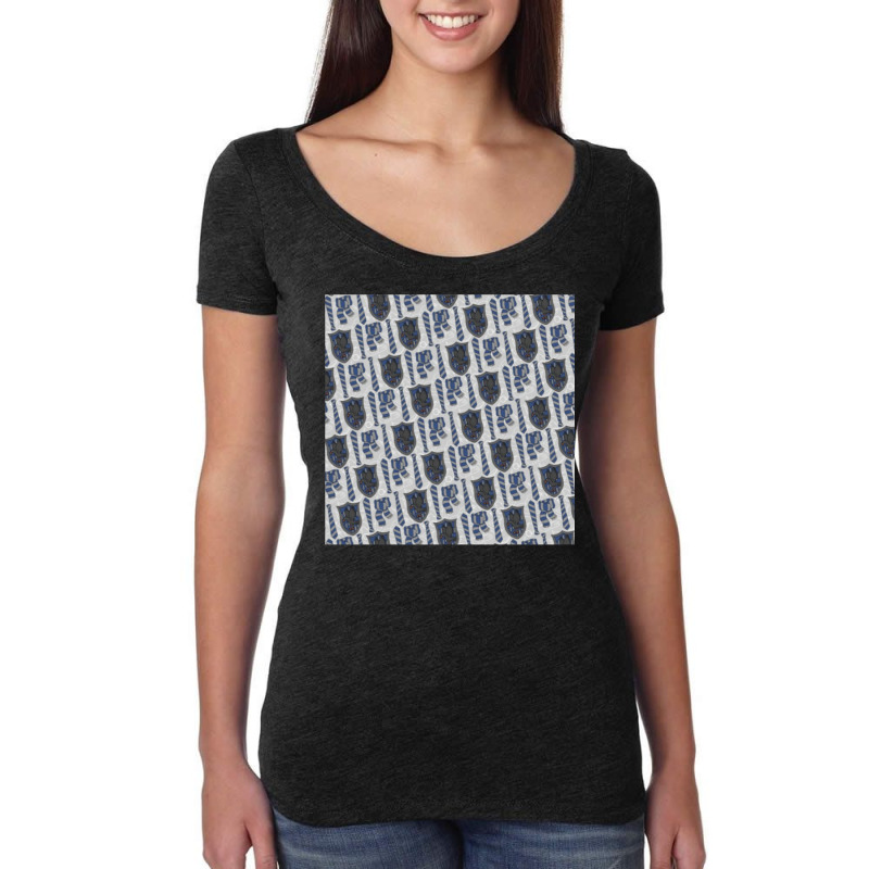 Blue And Grey Wizard Women's Triblend Scoop T-shirt by wilktopick1 | Artistshot