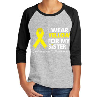 I Wear Yellow For My Sister T Shirt Endometriosis Youth 3/4 Sleeve | Artistshot