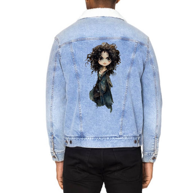 Bellatrix Lestrange 57 Unisex Sherpa-Lined Denim Jacket by cobelldanishr | Artistshot