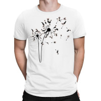 Dog Flower Fly Dandelion Boston Terrier Gifts Dog T-shirt | Artistshot