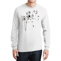 Dog Flower Fly Dandelion Boston Terrier Gifts Dog Long Sleeve Shirts | Artistshot