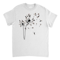 Dog Flower Fly Dandelion Boston Terrier Gifts Dog Classic T-shirt | Artistshot