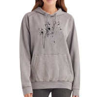 Dog Flower Fly Dandelion Boston Terrier Gifts Dog Vintage Hoodie | Artistshot