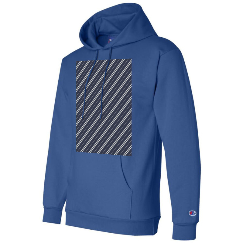 Blue And Silver House Colors Stripes Pattern Champion Hoodie by cobelldanishr | Artistshot