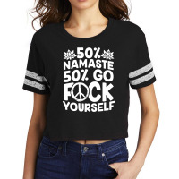 Yoga Namaste Ashtanga Om Yogi Zen Mantra Pilates Scorecard Crop Tee | Artistshot